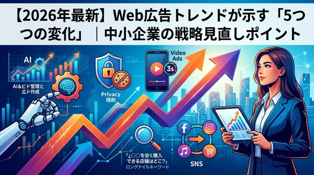 【2026年最新】Web広告トレンドが示す「5つの変化」｜中小企業の戦略見直しポイント