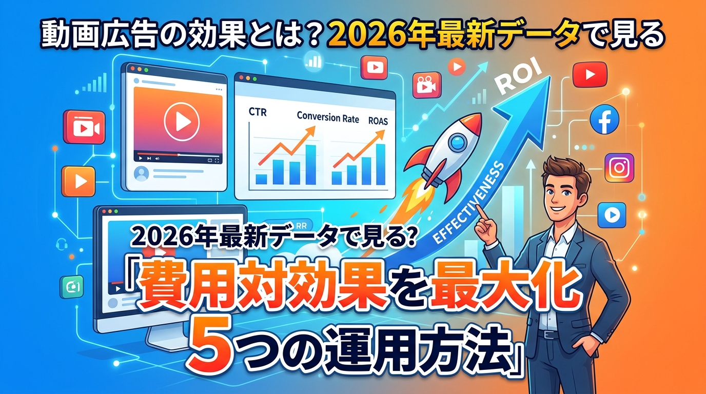動画広告の効果とは？2026年最新データで見る「費用対効果を最大化する5つの運用方法」