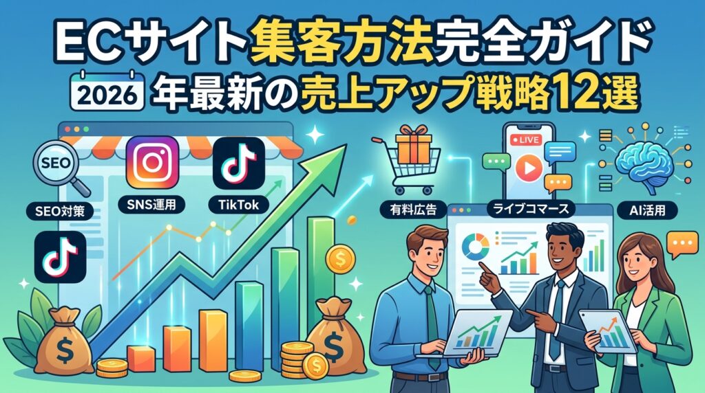 ECサイト集客方法完全ガイド｜2026年最新の売上アップ戦略12選