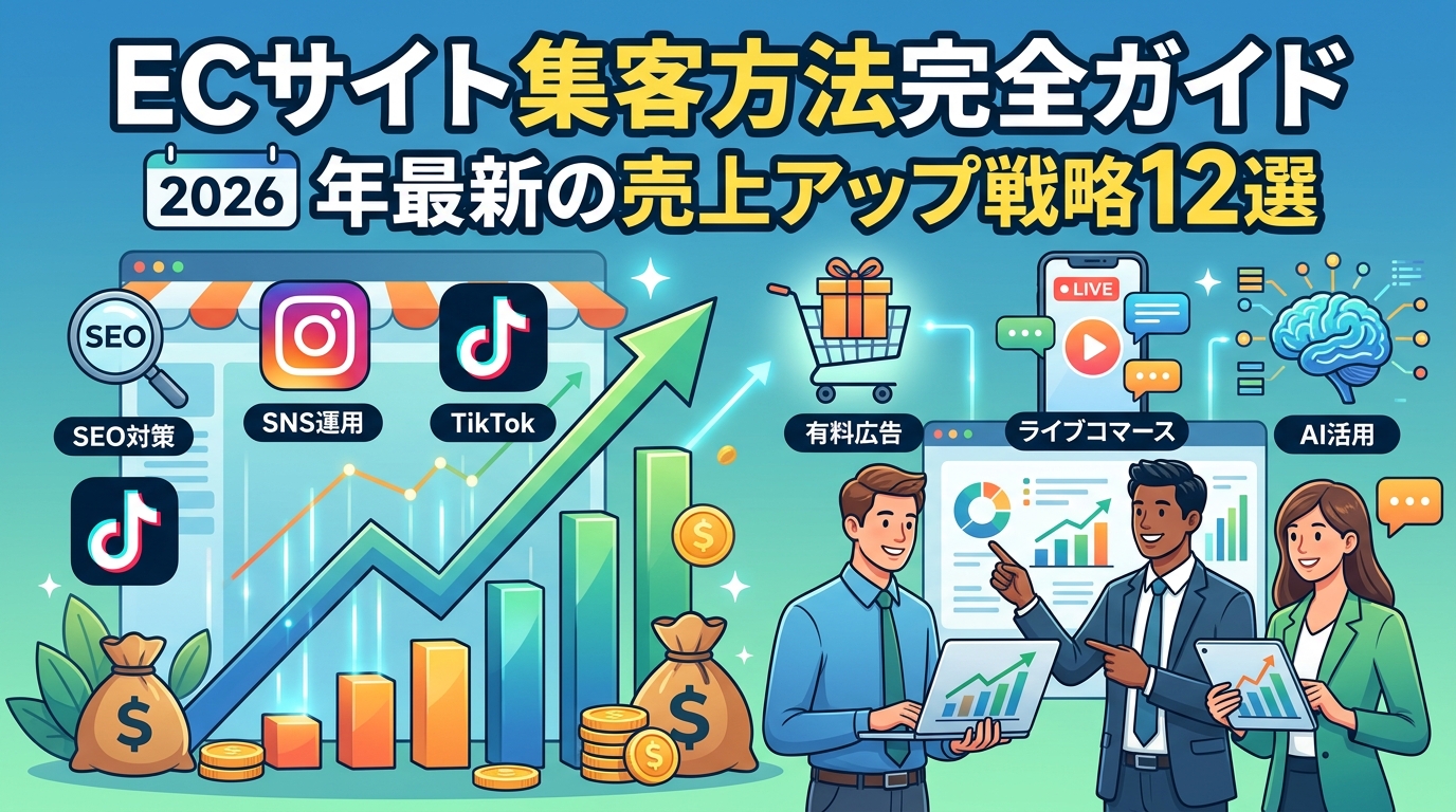 ECサイト集客方法完全ガイド｜2026年最新の売上アップ戦略12選