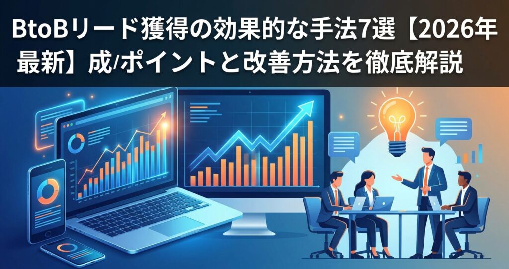 BtoBリード獲得の効果的な手法7選【2026年最新】成功のポイントと改善方法を徹底解説