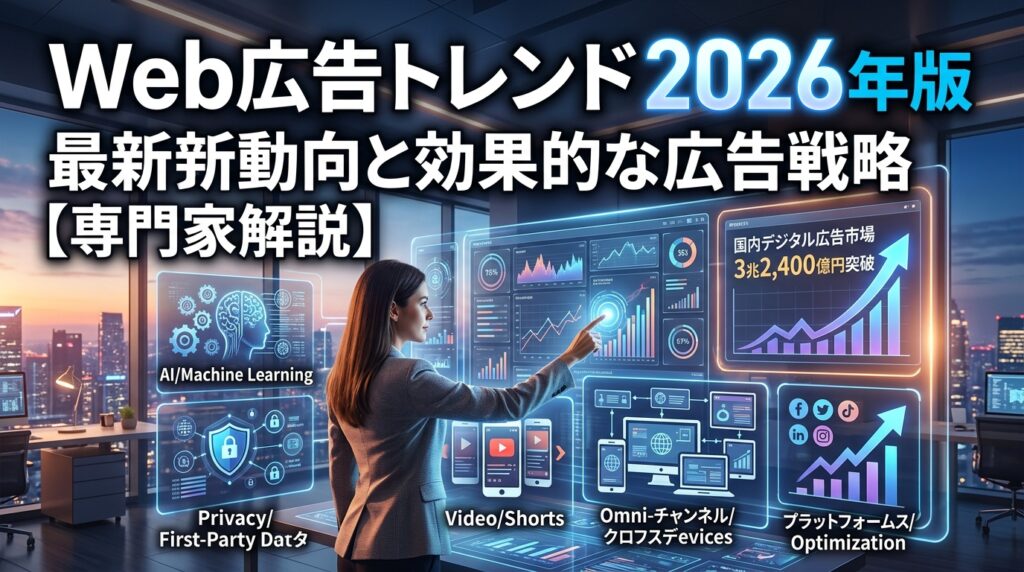 Web広告トレンド2026年版｜最新動向と効果的な広告戦略【専門家解説】