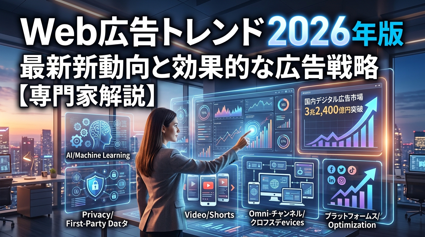 Web広告トレンド2026年版｜最新動向と効果的な広告戦略【専門家解説】