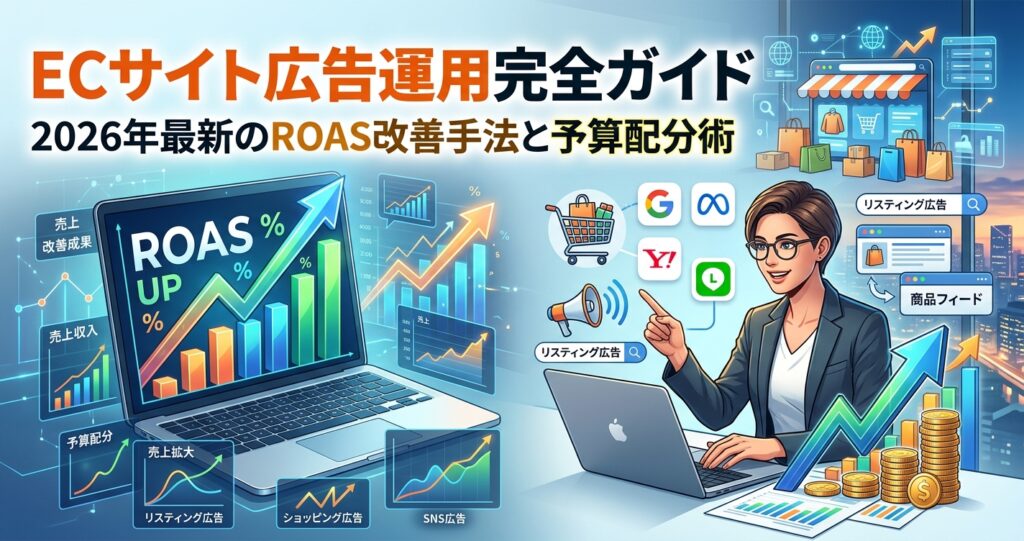 ECサイト広告運用完全ガイド｜2026年最新のROAS改善手法と予算配分術