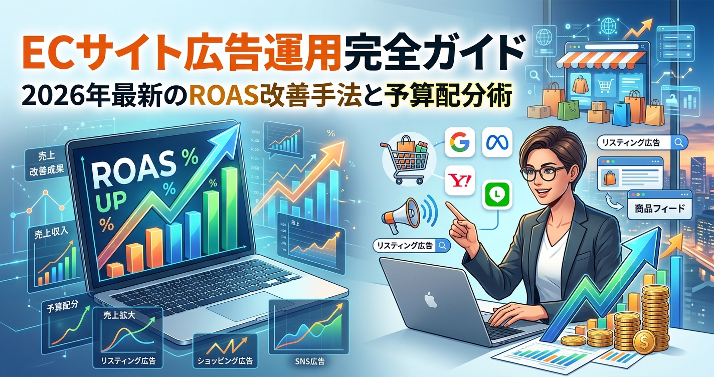 ECサイト広告運用完全ガイド｜2026年最新のROAS改善手法と予算配分術