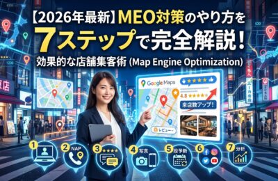 【2026年最新】MEO対策のやり方を7ステップで完全解説！効果的な店舗集客術