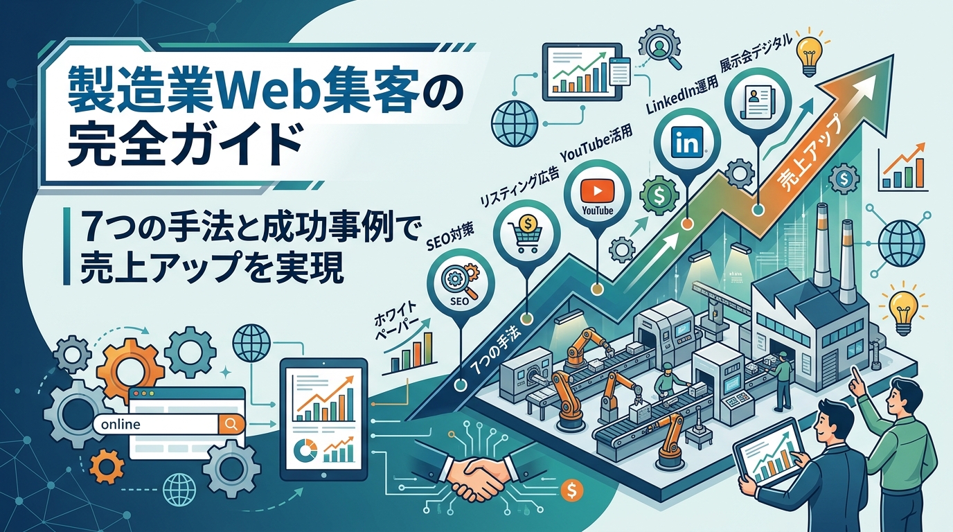 製造業Web集客の完全ガイド｜7つの手法と成功事例で売上アップを実現