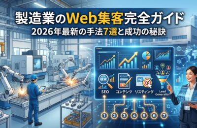 製造業のWeb集客完全ガイド｜2026年最新の手法7選と成功の秘訣