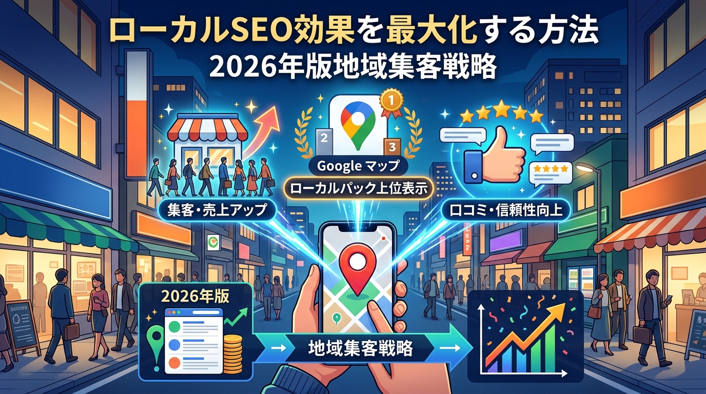 ローカルSEO効果を最大化する方法｜2026年版地域集客戦略