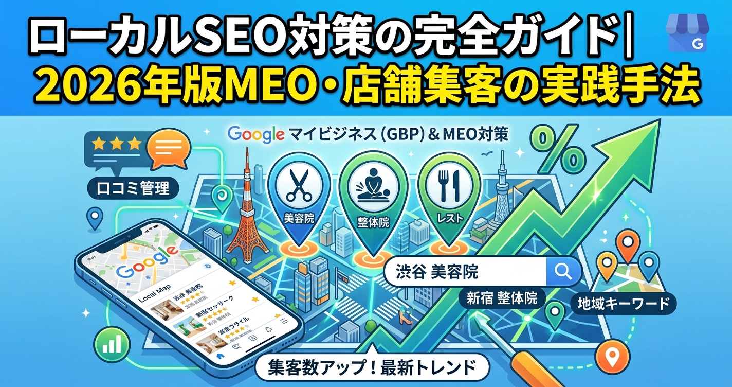 ローカルSEO対策の完全ガイド｜2026年版MEO・店舗集客の実践手法