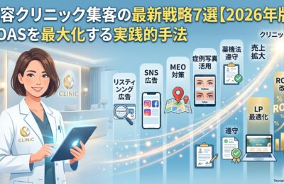 美容クリニック集客の最新戦略7選【2026年版】ROASを最大化する実践的手法