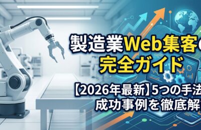 製造業Web集客の完全ガイド【2026年最新】5つの手法と成功事例を徹底解説