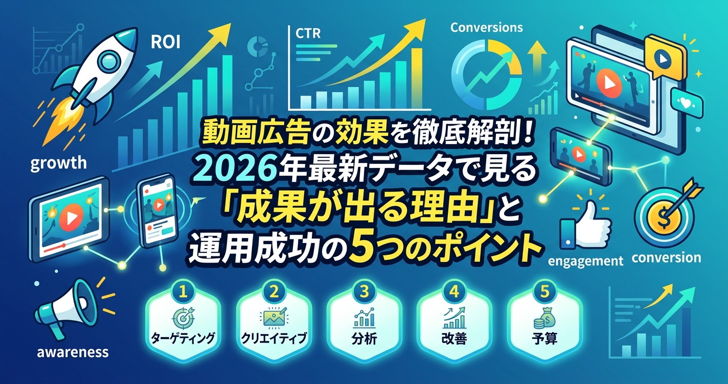 動画広告の効果を徹底解剖！2026年最新データで見る「成果が出る理由」と運用成功の5つのポイント