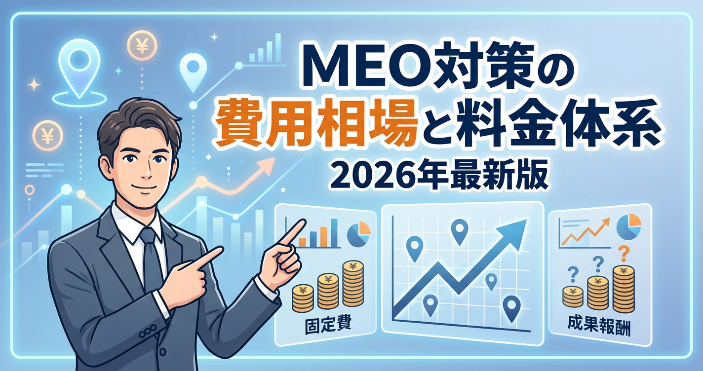 MEO対策の費用相場と料金体系を徹底解説｜2026年最新版