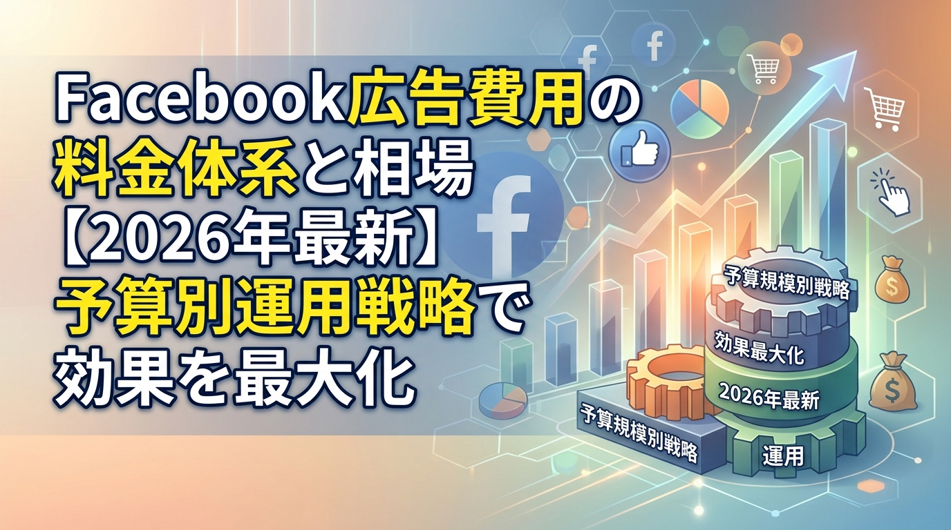 Facebook広告費用の料金体系と相場【2026年最新】予算別運用戦略で効果を最大化