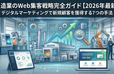 製造業のWeb集客戦略完全ガイド【2026年最新】デジタルマーケティングで新規顧客を獲得する7つの手法