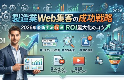製造業Web集客の成功戦略｜2026年最新手法5選とROI最大化のコツ