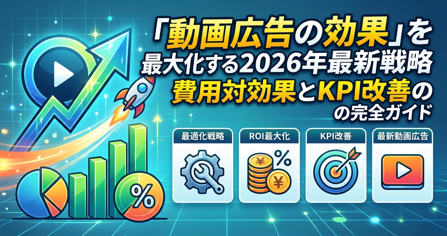 「動画広告の効果」を最大化する2026年最新戦略｜費用対効果とKPI改善の完全ガイド