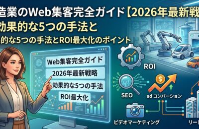 製造業のWeb集客完全ガイド【2026年最新戦略】効果的な5つの手法とROI最大化のポイント