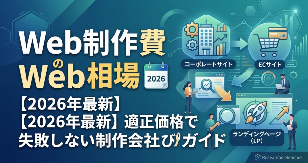 Web制作費用の相場【2026年最新】適正価格で失敗しない制作会社選びガイド