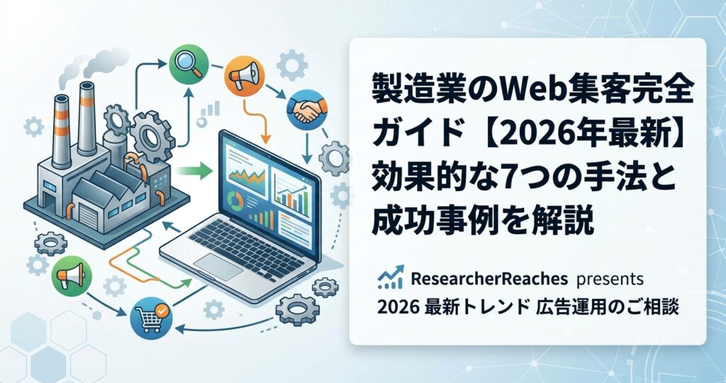 製造業のWeb集客完全ガイド【2026年最新】効果的な7つの手法と成功事例を解説