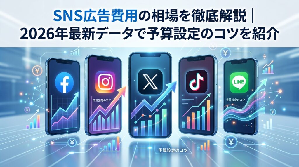 SNS広告費用の相場を徹底解説｜2026年最新データで予算設定のコツを紹介