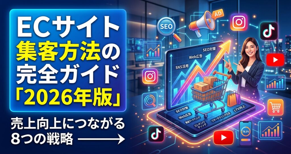 ECサイト集客方法の完全ガイド「2026年版」売上向上につながる8つの戦略