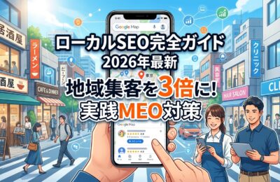 ローカルSEOのやり方完全ガイド【2026年最新】MEO対策で地域集客を3倍に伸ばす実践手法
