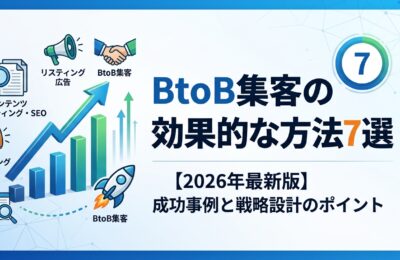 BtoB集客の効果的な方法7選【2026年最新版】成功事例と戦略設計のポイント