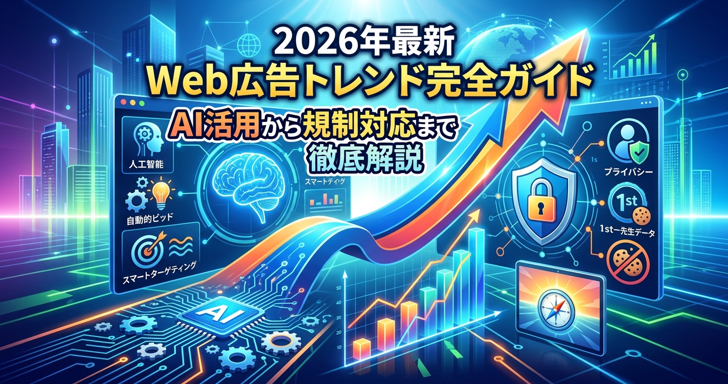 【2026年最新】Web広告トレンド完全ガイド｜AI活用から規制対応まで徹底解説