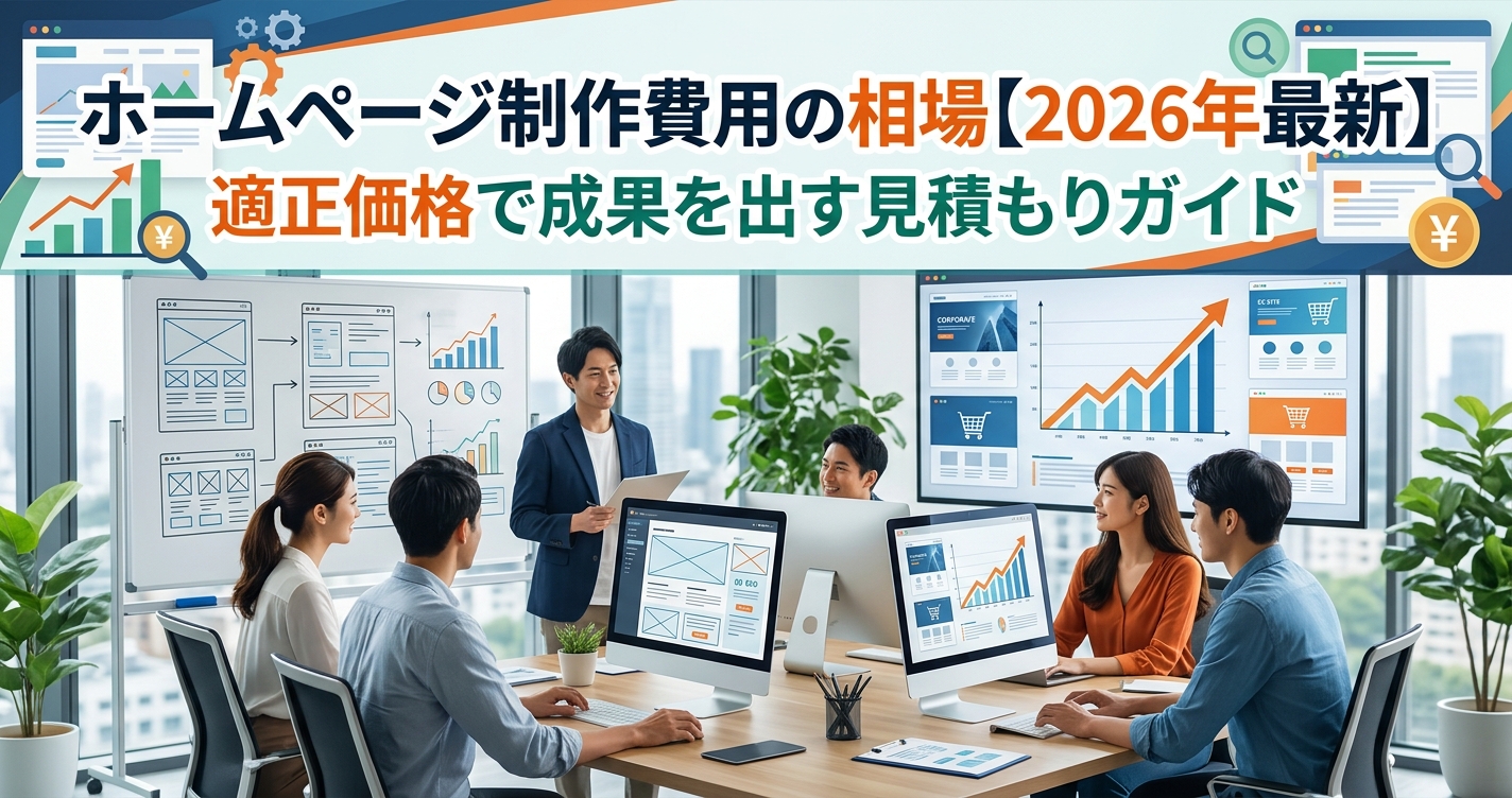 ホームページ制作費用の相場【2026年最新】適正価格で成果を出す見積もりガイド