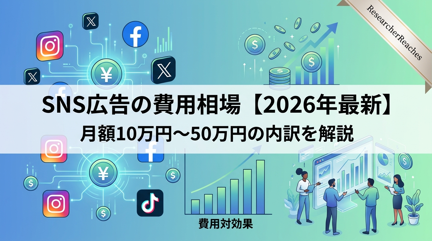 SNS広告の費用相場【2026年最新】月額10万円〜50万円の内訳を解説