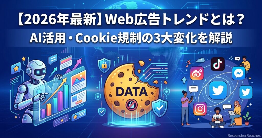 【2026年最新】Web広告トレンドとは?AI活用・Cookie規制の3大変化を解説