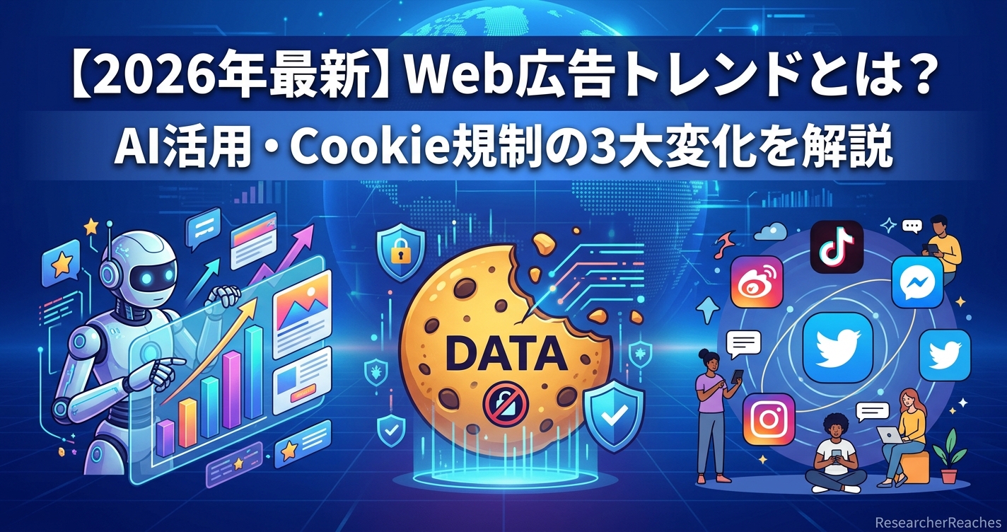 【2026年最新】Web広告トレンドとは?AI活用・Cookie規制の3大変化を解説