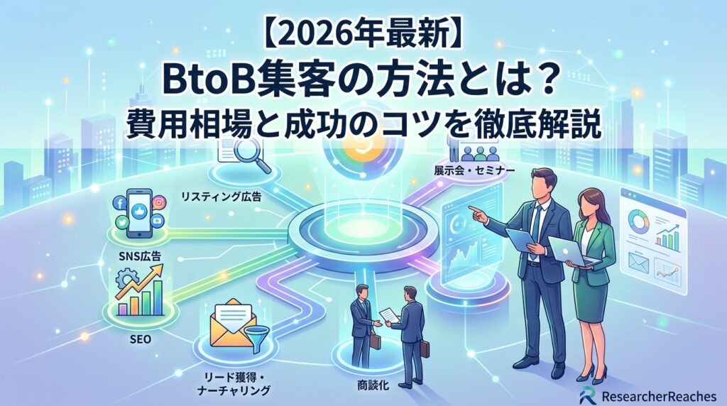 【2026年最新】BtoB集客の方法とは？費用相場と成功のコツを徹底解説