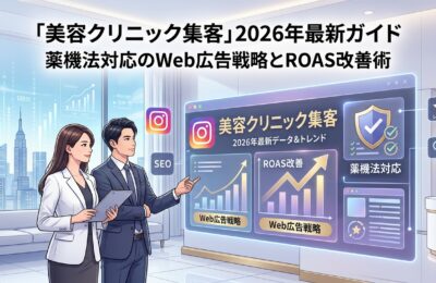 「美容クリニック集客」2026年最新ガイド|薬機法対応のWeb広告戦略とROAS改善術