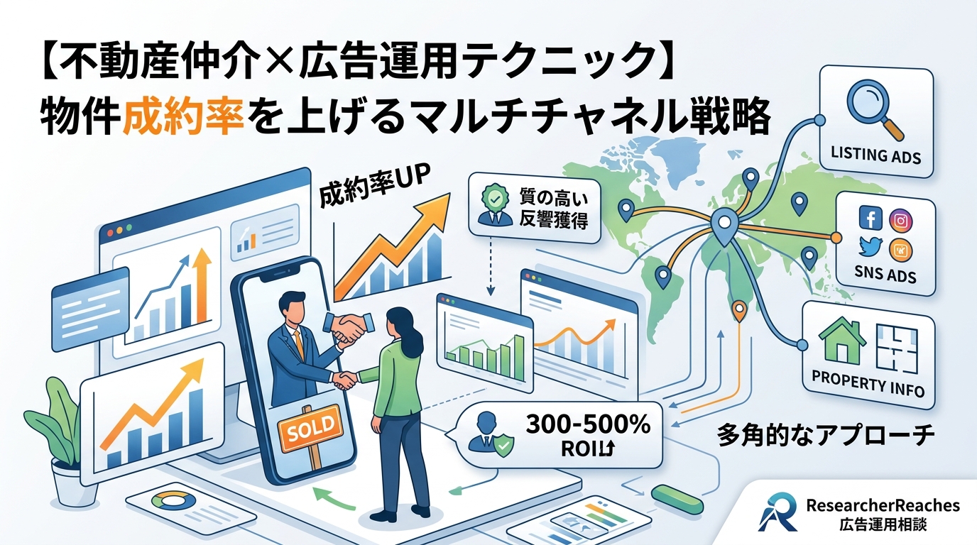 【不動産仲介×広告運用テクニック】物件成約率を上げるマルチチャネル戦略