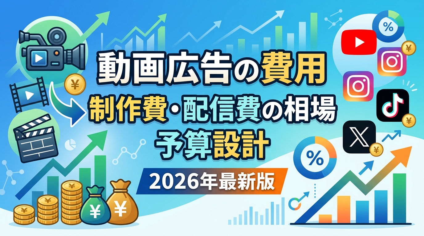動画広告の費用を徹底解説｜制作費・配信費の相場から予算設計まで2026年最新版