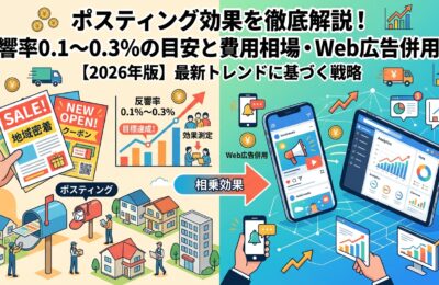 ポスティング効果を徹底解説!反響率0.1〜0.3%の目安と費用相場・Web広告併用術【2026年版】