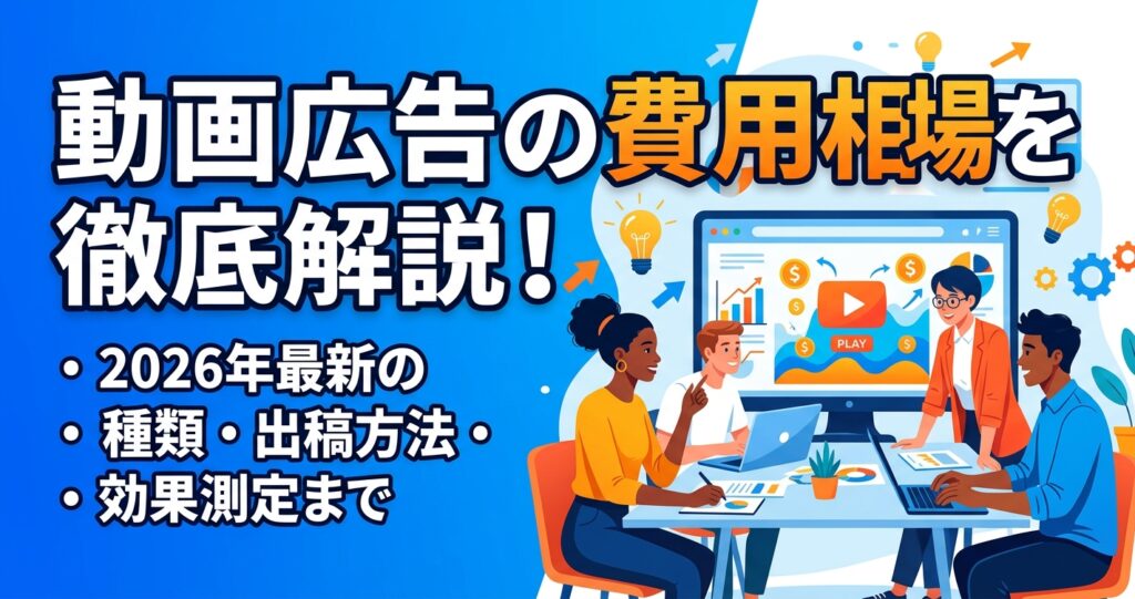 動画広告の費用相場を徹底解説!2026年最新の種類・出稿方法・効果測定まで