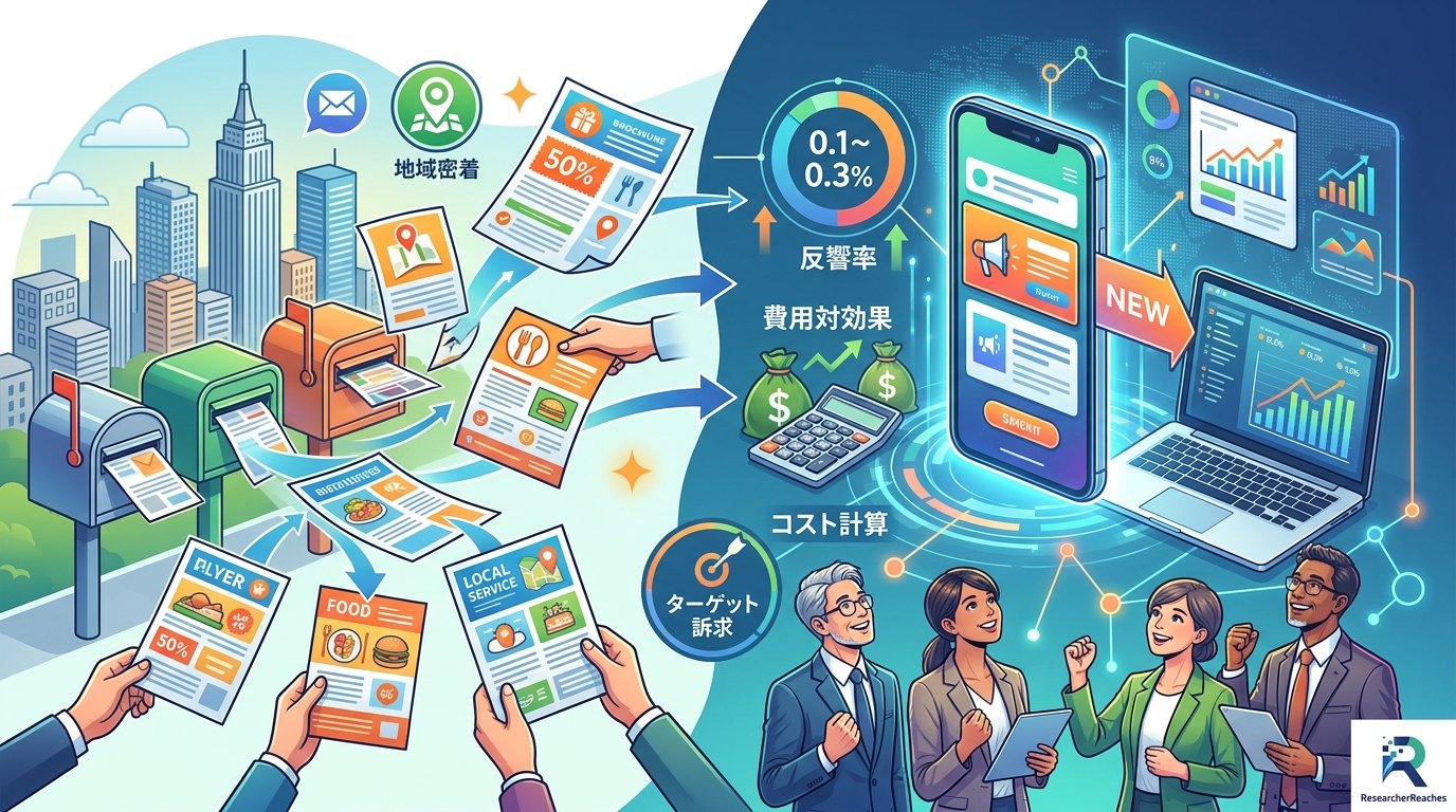 ポスティング・チラシ効果の全て｜2026年最新の反響率・費用対効果・Web広告との併用術