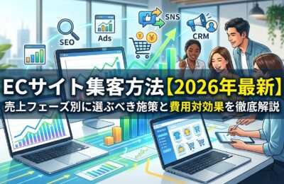ECサイト集客方法【2026年最新】売上フェーズ別に選ぶべき施策と費用対効果を徹底解説