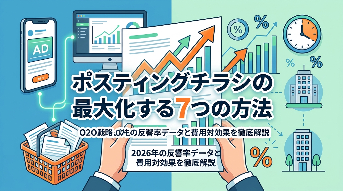 ポスティングチラシの効果を最大化する7つの方法｜2026年の反響率データと費用対効果を徹底解説