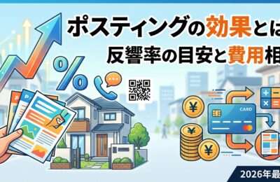 ポスティングの効果とは?反響率0.3%の目安と費用相場を2026年最新解説
