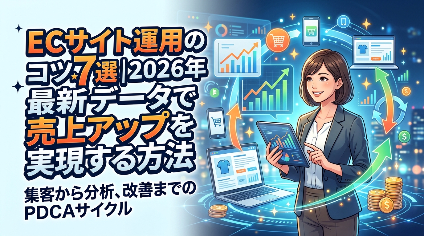 ECサイト運用のコツ7選|2026年最新データで売上アップを実現する方法
