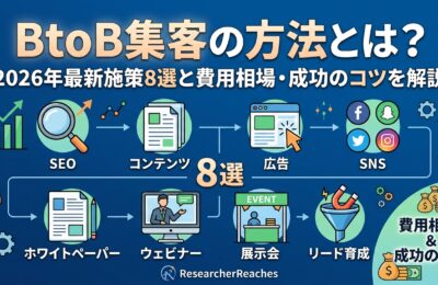 BtoB集客の方法とは?2026年最新施策8選と費用相場・成功のコツを解説