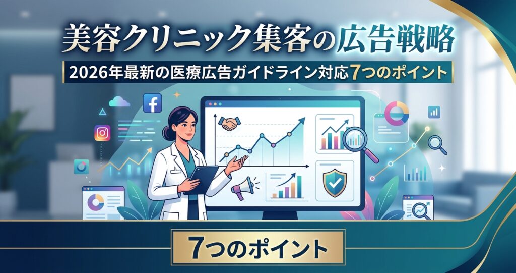 美容クリニック集客の広告戦略|2026年最新の医療広告ガイドライン対応7つのポイント