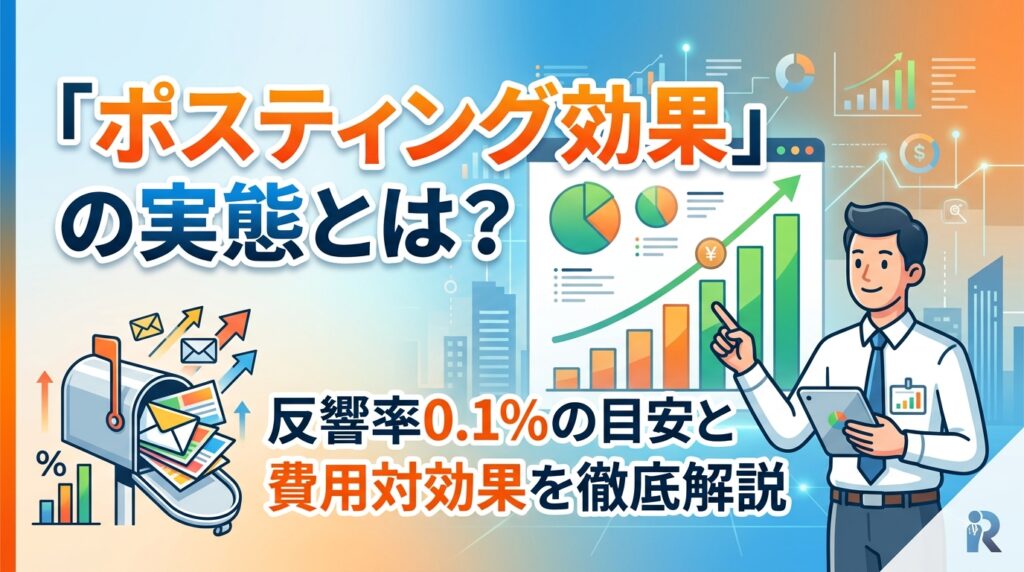 「ポスティング効果」の実態とは?反響率0.1%の目安と費用対効果を徹底解説