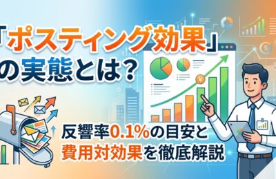 「ポスティング効果」の実態とは?反響率0.1%の目安と費用対効果を徹底解説