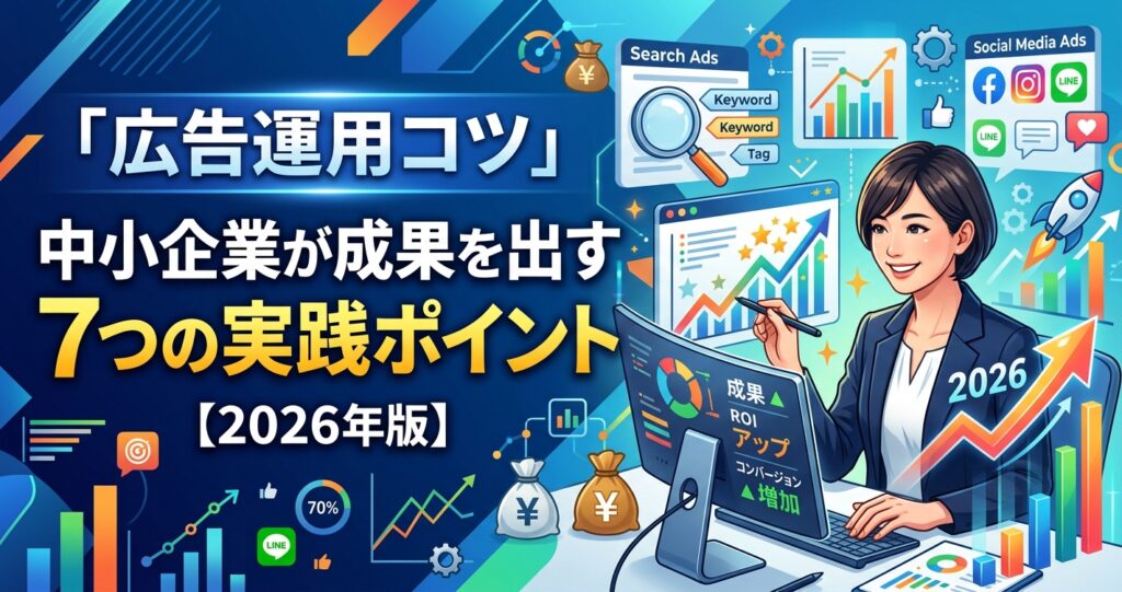 「広告運用 コツ」中小企業が成果を出す7つの実践ポイント【2026年版】